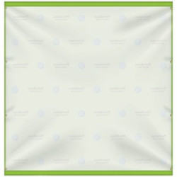 Back view of polyester banner