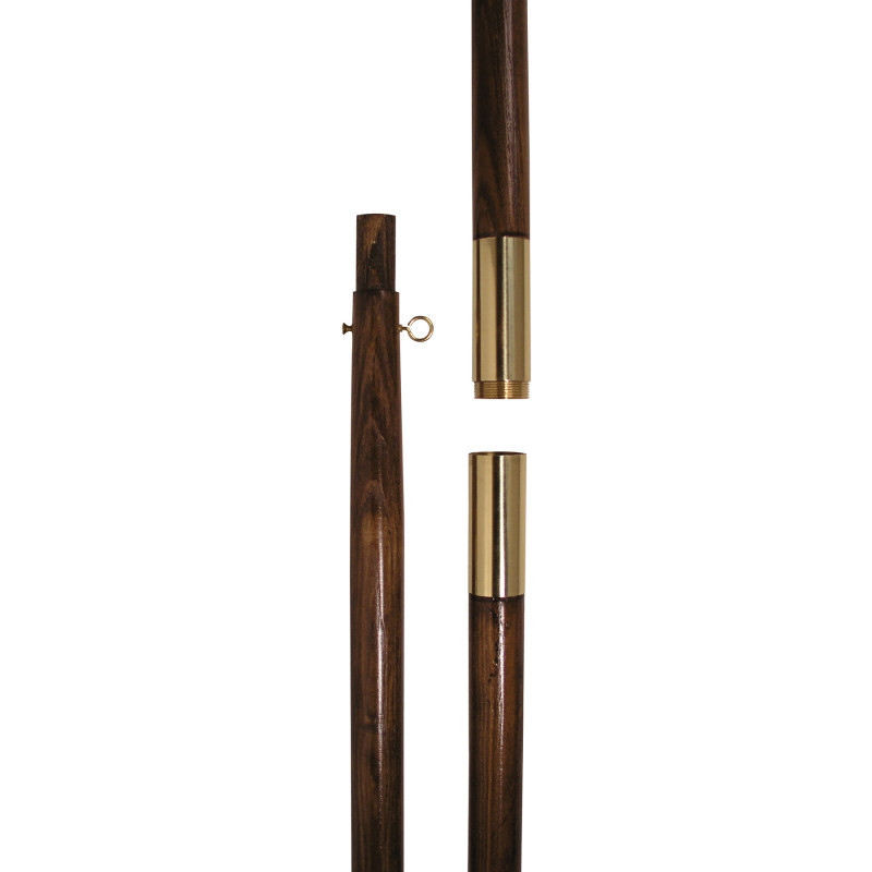 9' x 1.25" Oak Hardwood Pole