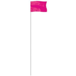 Pink 5" x 8" Marker Flag on a 36" Wire