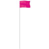 Pink 5" x 8" Marker Flag on a 36" Wire