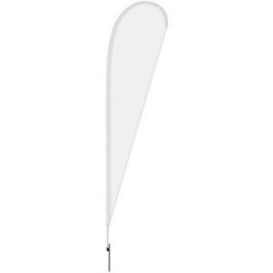 12' Double Sided Teardrop Banner w/Premium Hardware & Spike