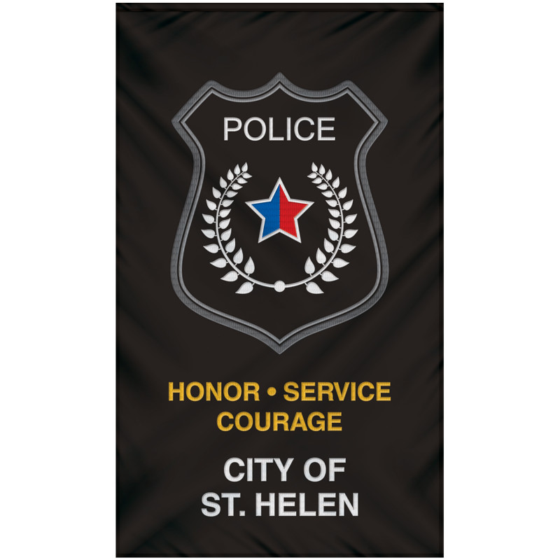 6' x 10' Single Sided Embroidered Banner with Pole Sleeve