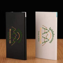 5000mah Credit Card Shape Power Bank With USB Cable Built-in