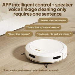WiFi Voice-Controlled Smart Robotic Vacuum Cleaner