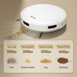 WiFi Voice-Controlled Smart Robotic Vacuum Cleaner