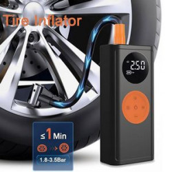 10000mAh Portable Emergency battery booter w/ 150PSI Emergency inflater air compressor