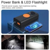 10000mAh Portable Emergency battery booter w/ 150PSI Emergency inflater air compressor