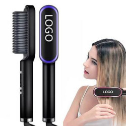 Two in one Hot Air Brush Straightening and Curling Iron