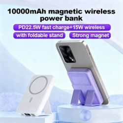 10000 mAh MagSafe Wireless Power Bank with Digital Display Screen