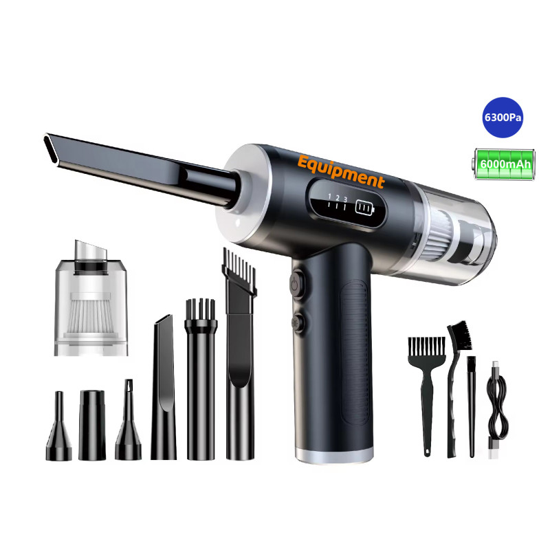 6300Pa Strong Suction Power with Three Gear design Air Duster and Vacuum