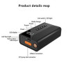 8000mAh Portable Emergency battery booter w/ 150PSI Emergency inflater air compressor