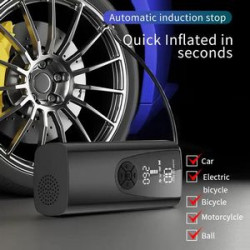 8000mAh Car Electrical Air Pump Mini 150PSI Wireless Tire Inflatable Deflate Inflator Air Compressor