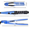 Hair straightener brush and Curling iron Set