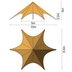 32ftx16ft Premium Custom Star Tents