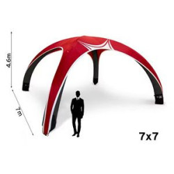 10ftx10' Custom Inflatable Air Dome Tent W/ 2x Full Wall and Awning
