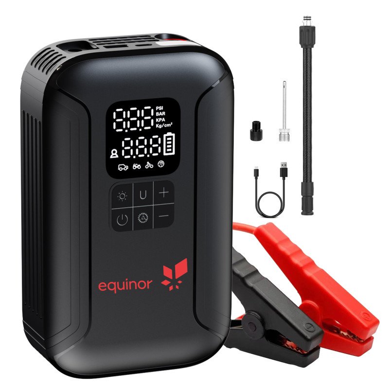 10000mAh Portable Emergency battery booter w/ 160PSI air compress and 120W Fast Charing