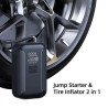 10000mAh Portable Emergency battery booter w/ 160PSI air compress and 120W Fast Charing