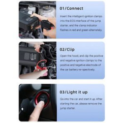 10000mAh Portable Emergency battery booter w/ 160PSI air compress and 120W Fast Charing