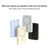 10000mAh MagSafe charging power bank with built-in dual wires and phone stand