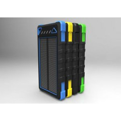 10000mAh Portable Water-Proof Solar Charger w/Carabiner & Flashlight