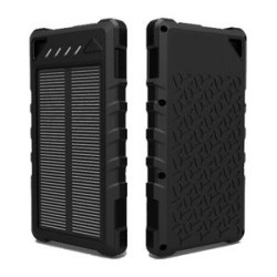 10000mAh Portable Water-Proof Solar Charger w/Carabiner & Flashlight