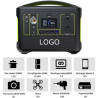 600W/153600mAh/12V Portable Power Supply w/Flashlight & SOS Light