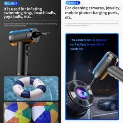 68W High Power Portable Mini Wireless Air Duster