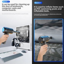 68W High Power Portable Mini Wireless Air Duster