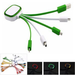 5-in-1 Universal USB Adaptor w/Light-Up Top