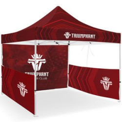 10' Heavy Duty Tent with One Full and Two Half Double Sided Walls