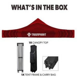 10' Heavy Duty Tent with One Full and Two Half Double Sided Walls