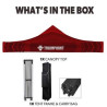 10' Heavy Duty Tent with One Full and Two Half Double Sided Walls