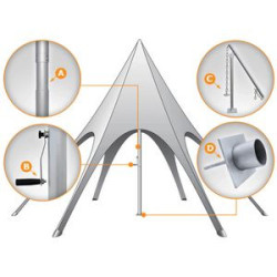 20ftx13ft Premium Custom Star Tent Canopy