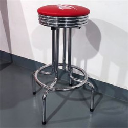 360 Degree Swivel Bar Stool w/Chrome Finish