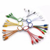 LED 5-in-1 USB Charging Multi-Cable w/Luminous Topper