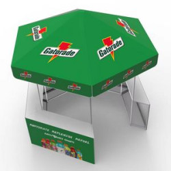 10ftx10ft Outdoor Gazebo Promotion Events Dome Tents Trade Show Kiosk Counter