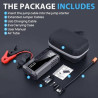 16000mAh Portable Emergency battery booter w/ 150PSI Emergency inflater air compressor