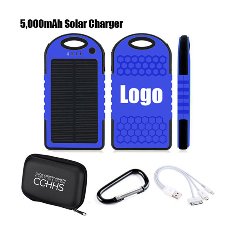 4000/5000mAh Waterproof Solar Power Bank