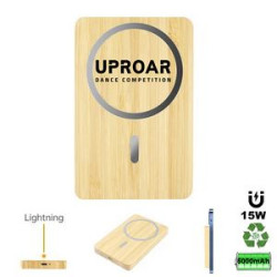 15W Eco-Friendly Wireless Fast Charger Power Bank 5000mAh