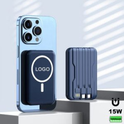 10,000mAh Slim Mobile Wireless Charger Magnetic Power Bank
