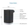 Portable wireless mini air pump for tire inflator
