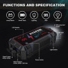 12800mAh Portable Emergency battery booster for 12V GAS/DIESEL Car