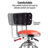 Gas spring bar stool with chrome/powder coating base and back
