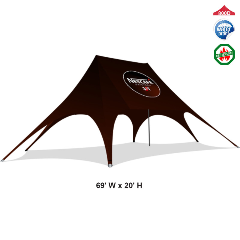 69ftx20ft Double Peak Marquee Star Shade Tent