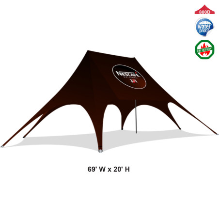 69ftx20ft Double Peak Marquee Star Shade Tent