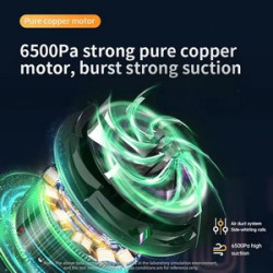 6500Pa Handheld & Pusher Two in one Car Vacuum Cleaner
