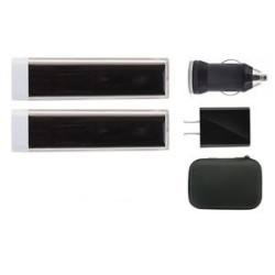 Mobile Tech Travel Accessory Kit w/USB Wall Charger/Power Bank/USB Car Charger/4-in-1 Cable Set