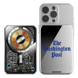 5000mAh Transparent Punk Style Power Bank with 15W MagSafe Wireless Charger