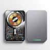 5000mAh Transparent Punk Style Power Bank with 15W MagSafe Wireless Charger