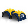 2X 10ftx10ft Custom Inflatable Air Dome Tent Combo W/ 2x Full Wall and Awning